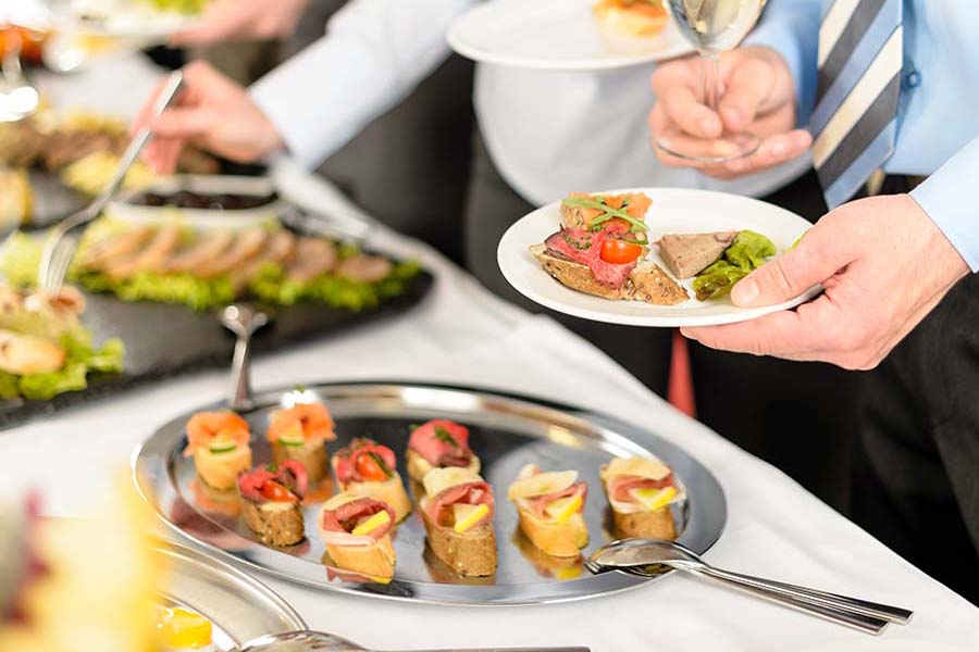 Selection food from the Buffet