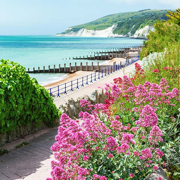 Walk to Holywell beach, Eastbourne